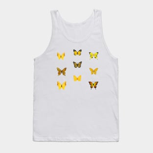 Yellow butterfly art Tank Top